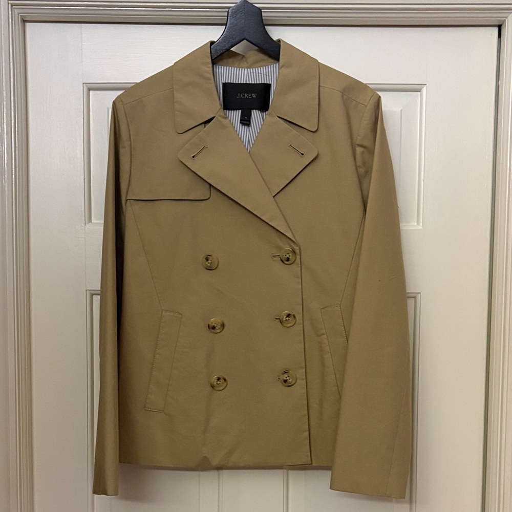 J. Crew Women's Classic Tan Pea Coat